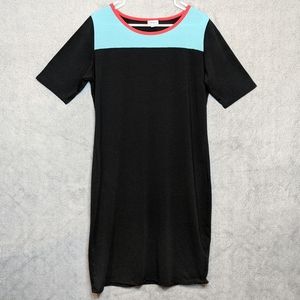 LuLaRoe Plus Size Casual Color Block Dress 2XL